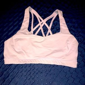 🚫SOLD OUT🚫Pink Lululemon Serene Sports Strappy Bra